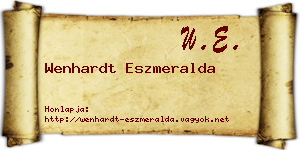 Wenhardt Eszmeralda névjegykártya